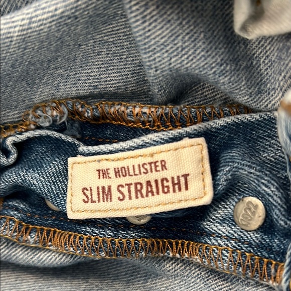 Hollister Slim Straight Distressed Jeans 34x32 - Picture 9 of 15